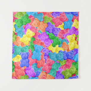 Tenture Ours de gelée sucrée coloré, bonbons de gomme. Sea