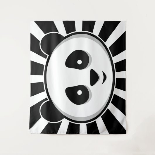 Tenture Ours de panda géant - Adorable panda blanc noir (Devant)