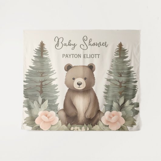 Tenture Ours forestier (Devant (Horizontal))