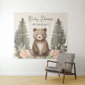 Tenture Ours forestier (En situation (horizontale))