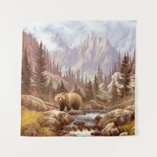 Tenture Ours grizzli dans les Rocheuses / AF-006bear, g