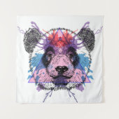 Tenture Ours panda géométrique (Devant)