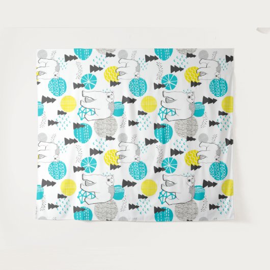 Tenture Ours polaire (Devant (Horizontal))