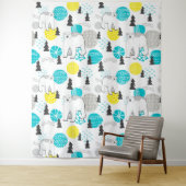 Tenture Ours polaire (En situation)