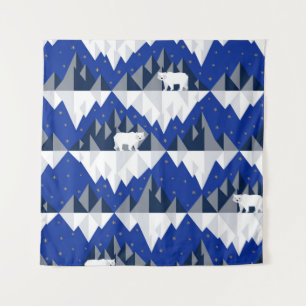 Tenture Ours polaire sur Iceberg Motif sans couture.