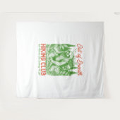 Tenture Out Breath Funny Sloth Randonnée Club (Devant (Horizontal))