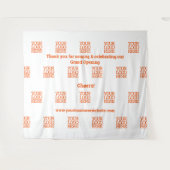 Tenture Ouverture officielle de l'entreprise Ajouter un lo (Devant (Horizontal))