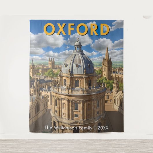 Tenture Oxford, Angleterre Radcliffe Camera Voyage Rétro (Devant)