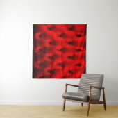 Tenture Padding cushion, Vintage red padding cushion textu (En situation (horizontale))