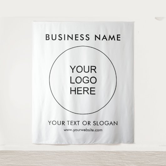 Tenture Page d'accueil du logo du séminaire d'événements p (Devant)