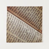 Tenture Page du livre biblique écriture texture (Devant (Horizontal))