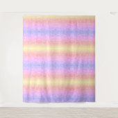 Tenture Paillet arc-en-ciel pastel (Devant)