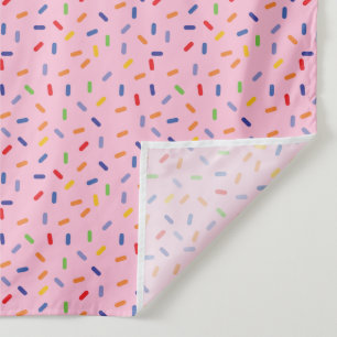 Tenture Paillettes Arc-en-Ciel Confettis Rose Clair