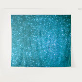 Tenture Paillettes de luxe bleu or (Devant (Horizontal))