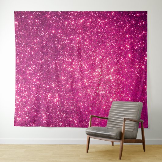 Tenture Paillettes de luxe rose or (En situation (horizontale))