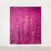 Tenture Paillettes de luxe rose or (Devant)