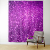 Tenture Paillettes de luxe violet or (En situation)