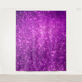 Tenture Paillettes de luxe violet or (Devant)