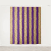 Tenture Paillettes de luxe violettes et or (Devant)