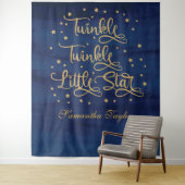 Tenture Paillettes dorées et navy de Twinkle Twinkle Littl (En situation)