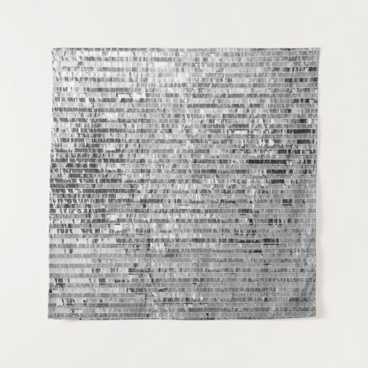 Tenture Paillettes en argent motif transparent (Devant (Horizontal))