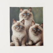 Tenture Paire adorable de Ragdoll Kittens Chat doux (Devant)