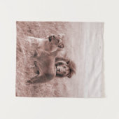 Tenture Paire de lion, sépia (verticale) (Devant (Horizontal))