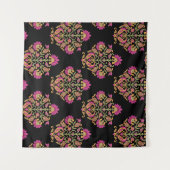 Tenture Paisley floral moghol, design sans soudure. (Devant (Horizontal))