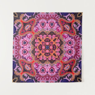 Tenture Paisley multicolore, design d'impression d'écharpe