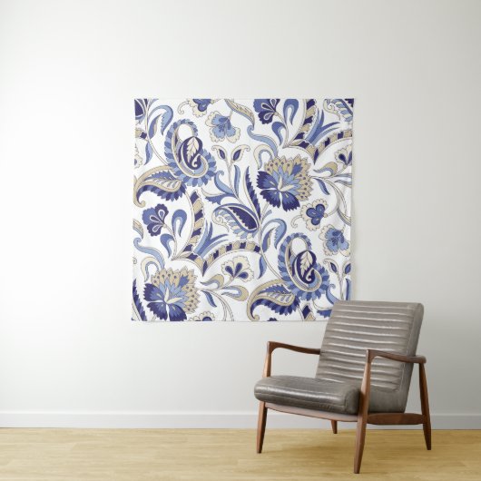 Tenture Paisley patternpa indien traditionnel (En situation)