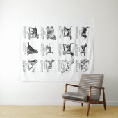 TENTURE PAIX DE CHIENS CLASSIQUES (En situation (horizontale))