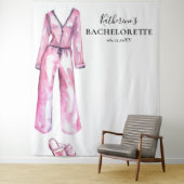 Tenture Pajamas Prosecco Chic Bachelorette Party Contexte (En situation)