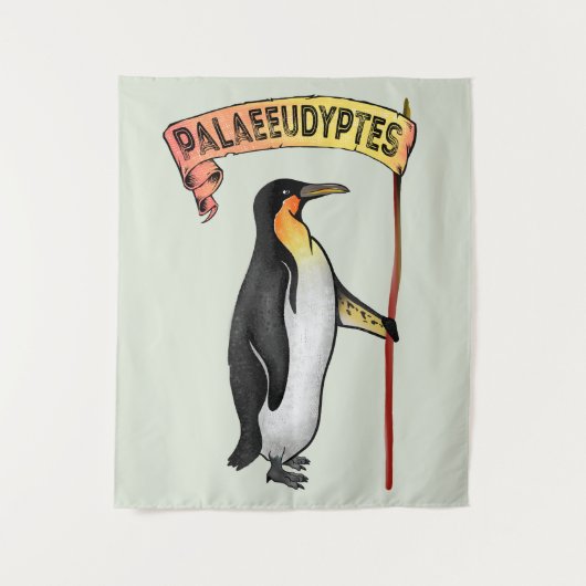 Tenture Palaeeudyptes Pingouin disparu (Devant)