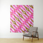 Tenture Pale Peachy x Miami Ikat (En situation)