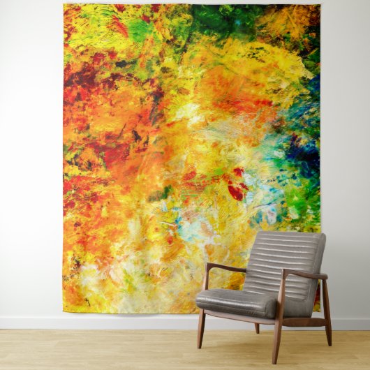 Tenture Palette Artiste Colorée (En situation)