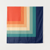 Tenture Palette de couleurs les années 70 rétros (Devant (Horizontal))