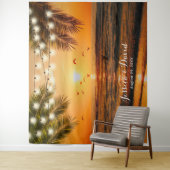 Tenture Palm Beach Wedding Backdrops de Tropical Sunset (En situation)