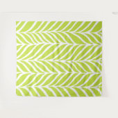 Tenture Palm Feuille Motif Chartreuse Green (Devant (Horizontal))