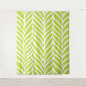 Tenture Palm Feuille Motif Chartreuse Green (Devant)