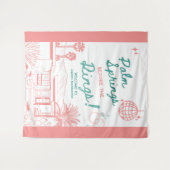 Tenture Palm Springs avant les anneaux (Devant (Horizontal))