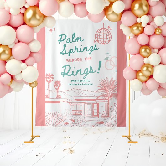 Tenture Palm Springs avant les anneaux