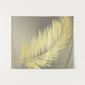Tenture Palm Tropical d'or feuille (Devant (Horizontal))