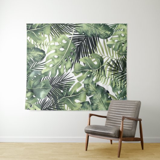 Tenture Palme tropicale Île Feuille Paradis (En situation (horizontale))