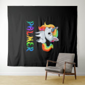 Tenture Palmer Unicorn (En situation (horizontale))