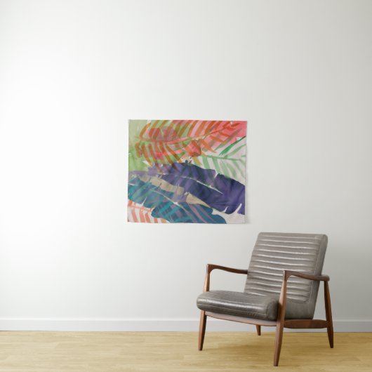 Tenture Palmes électriques (En situation (horizontale))