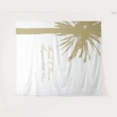 Tenture Palmier de mariage de plage de luxe toile de fond (Devant (Horizontal))