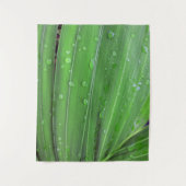 Tenture Palmier de Noël et gouttes de pluie (Devant)