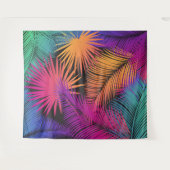 Tenture Palmier tropical Feuille Jungle Rainbow (Devant (Horizontal))