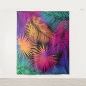 Tenture Palmier tropical Feuille Jungle Rainbow (Devant)