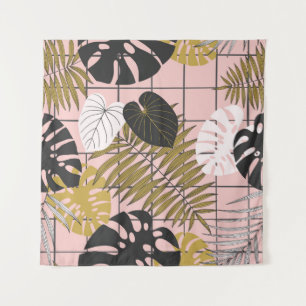 Tenture Palmier tropical feuille motif
